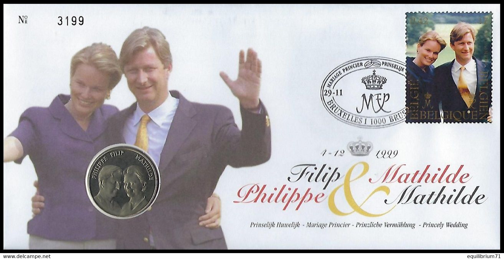 NUMISLETTER 2856° - Le Mariage Princier / Het Prinselijk Huwelijk / Die Fürstliche Hochzeit - BELGIQUE / BELGIË - Numisletter