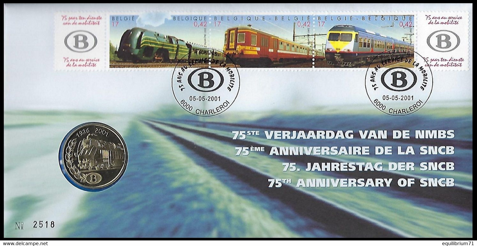 NUMISLETTER 2993/2995° - Trains/Treinen/Züge - 75ème Anniversaire De La SNCB/75 Jaar NMBS/75-jähriges Bestehen Der NGBE - Numisletters