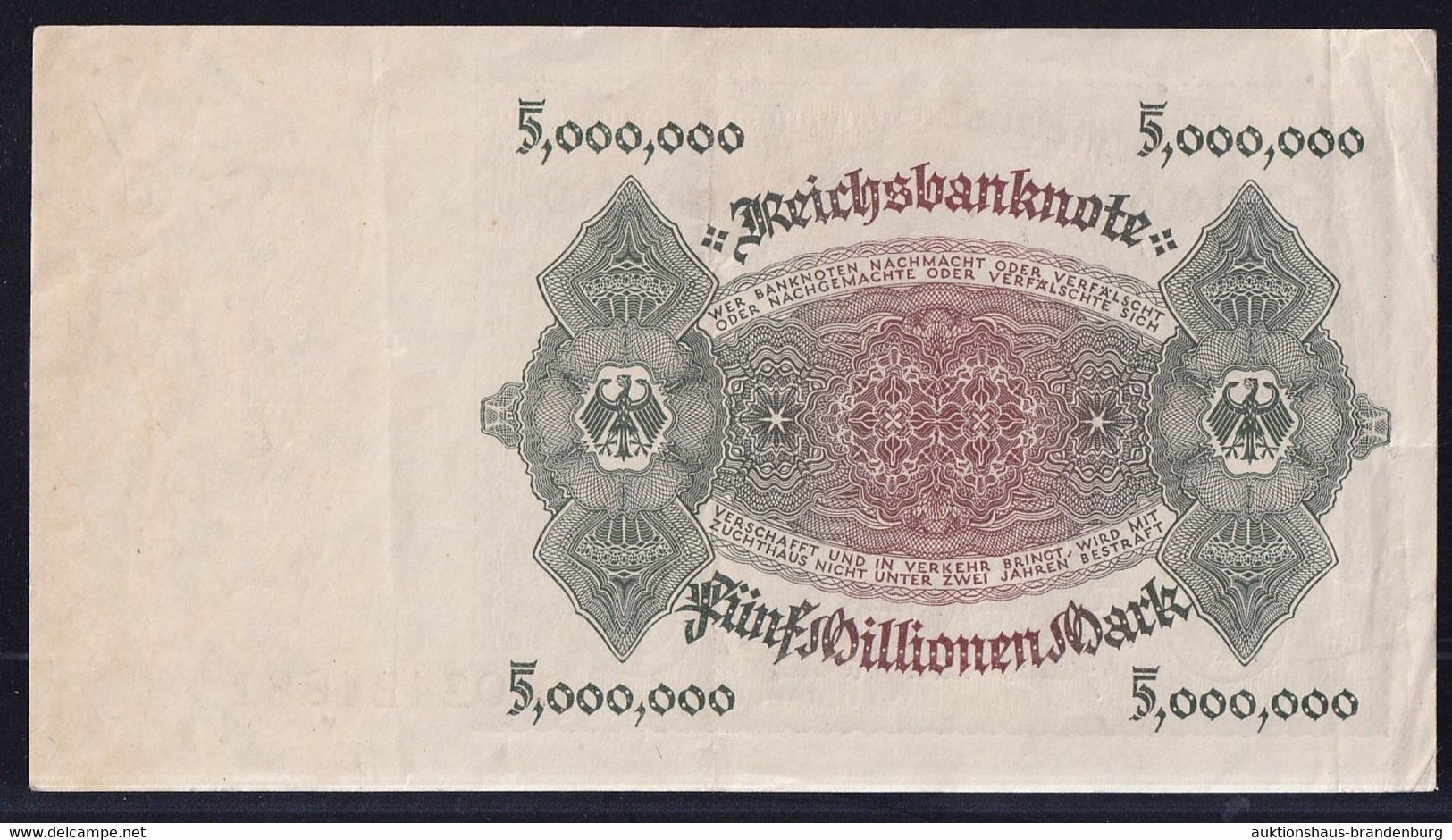 5 Millionen Mark 1.6.1923 - Serie D - Reichsbank (DEU-100) - 5 Miljoen Mark