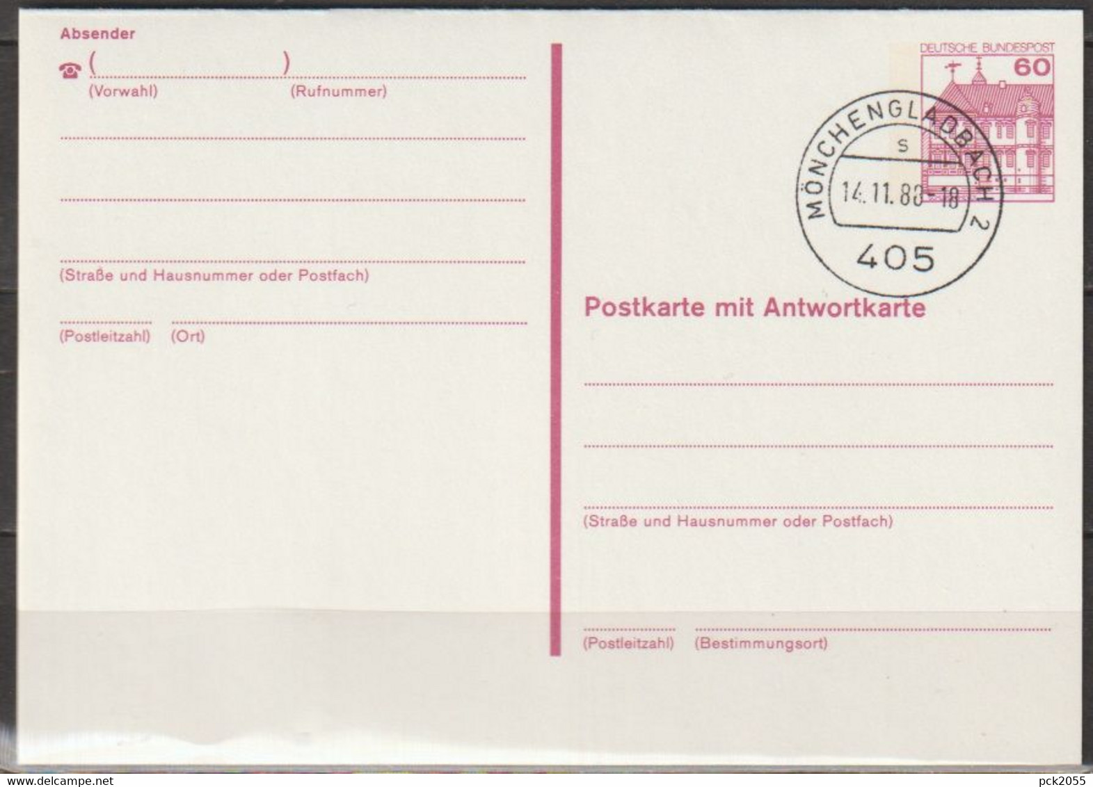 BRD Ganzsache 1984 Mi-Nr. P 137II Tagesstempel MÖNCHENGLADBACH 2 12  S 14.11.88-18 (PK 351 )günstige Versandkosten - Postkarten - Gebraucht