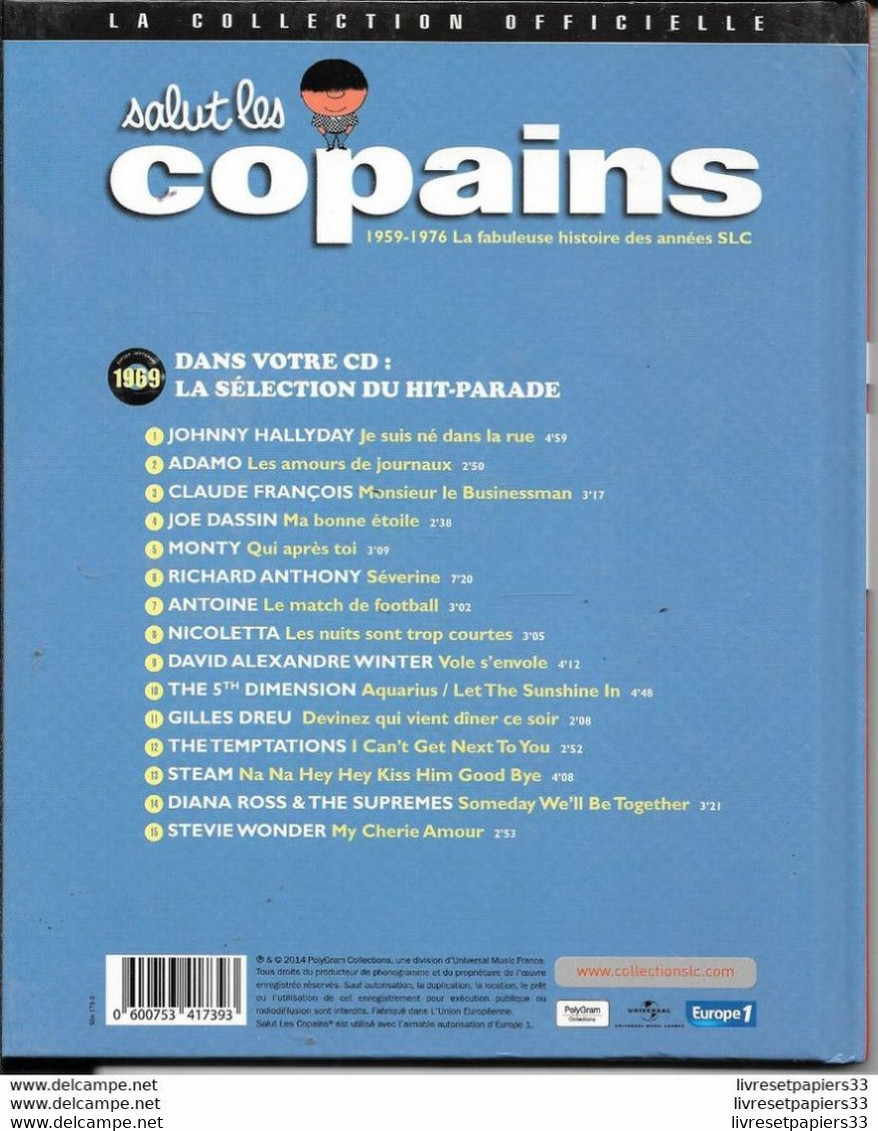 LIVRE + CD Collector Salut Les Copains 1969 - Collectors