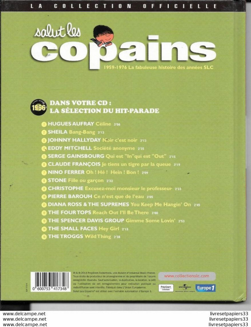 LIVRE + CD Collector Salut Les Copains 1966 - Collectors