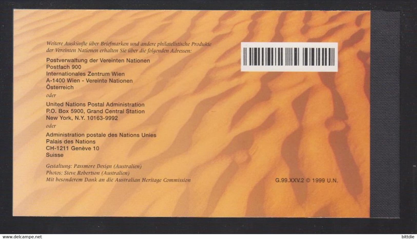 UNO-Wien ,  MH 4 , Xx  (8645) - Booklets