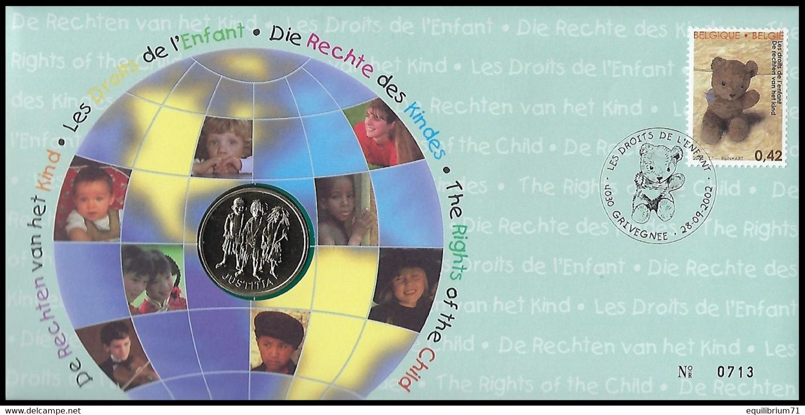 NUMISLETTER 3096° - Les Droits De L'enfant / Rechten Van Het Kind / Kinderrechte / Children's Rights - BELGIQUE/BELGIË - Numisletter