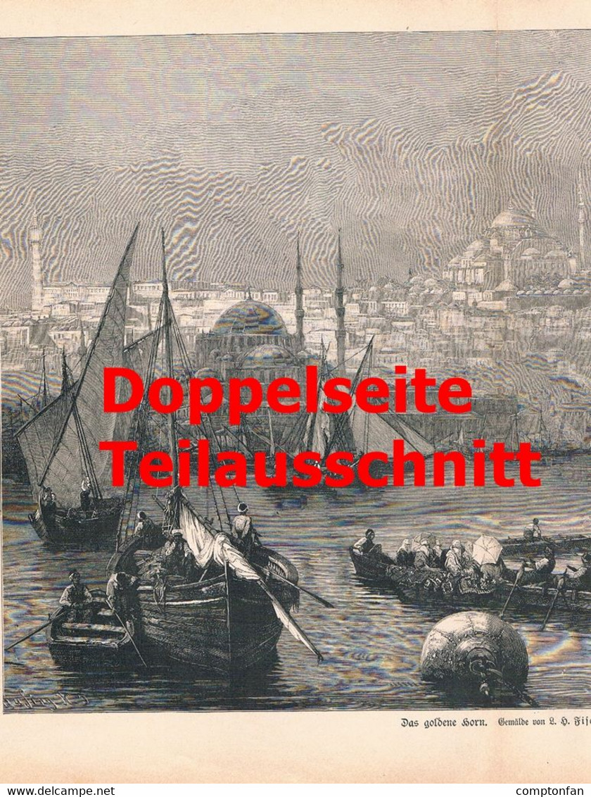 A102 1287 Konstantin I. Wilhelm II. Athen Konstantinopel 2 Artikel / Bilder 1890 !! - Politik & Zeitgeschichte