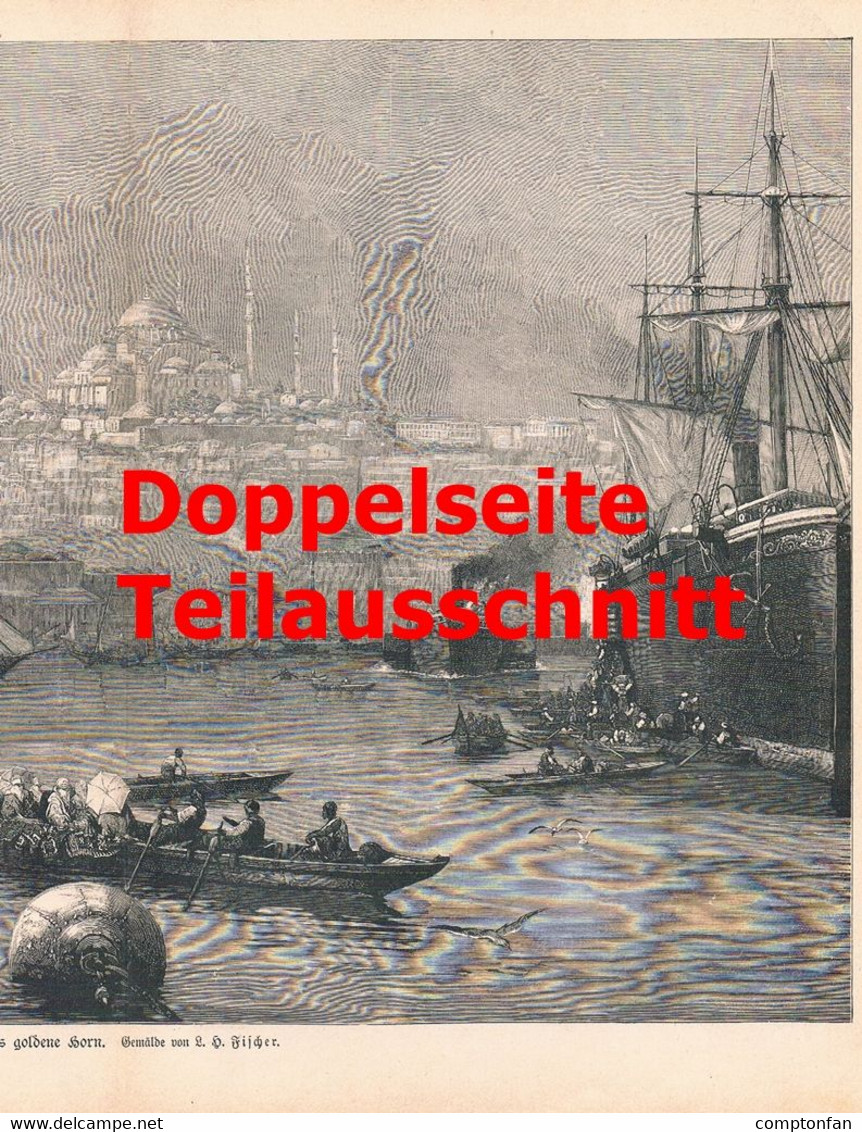 A102 1287 Konstantin I. Wilhelm II. Athen Konstantinopel 2 Artikel / Bilder 1890 !! - Politik & Zeitgeschichte