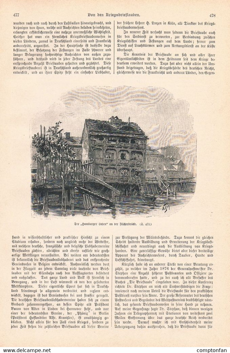 A102 1291 Hermann Hirsch Berlin Mühlendamm Lohgerberhaus Artikel / Bilder 1890 !! - Autres & Non Classés