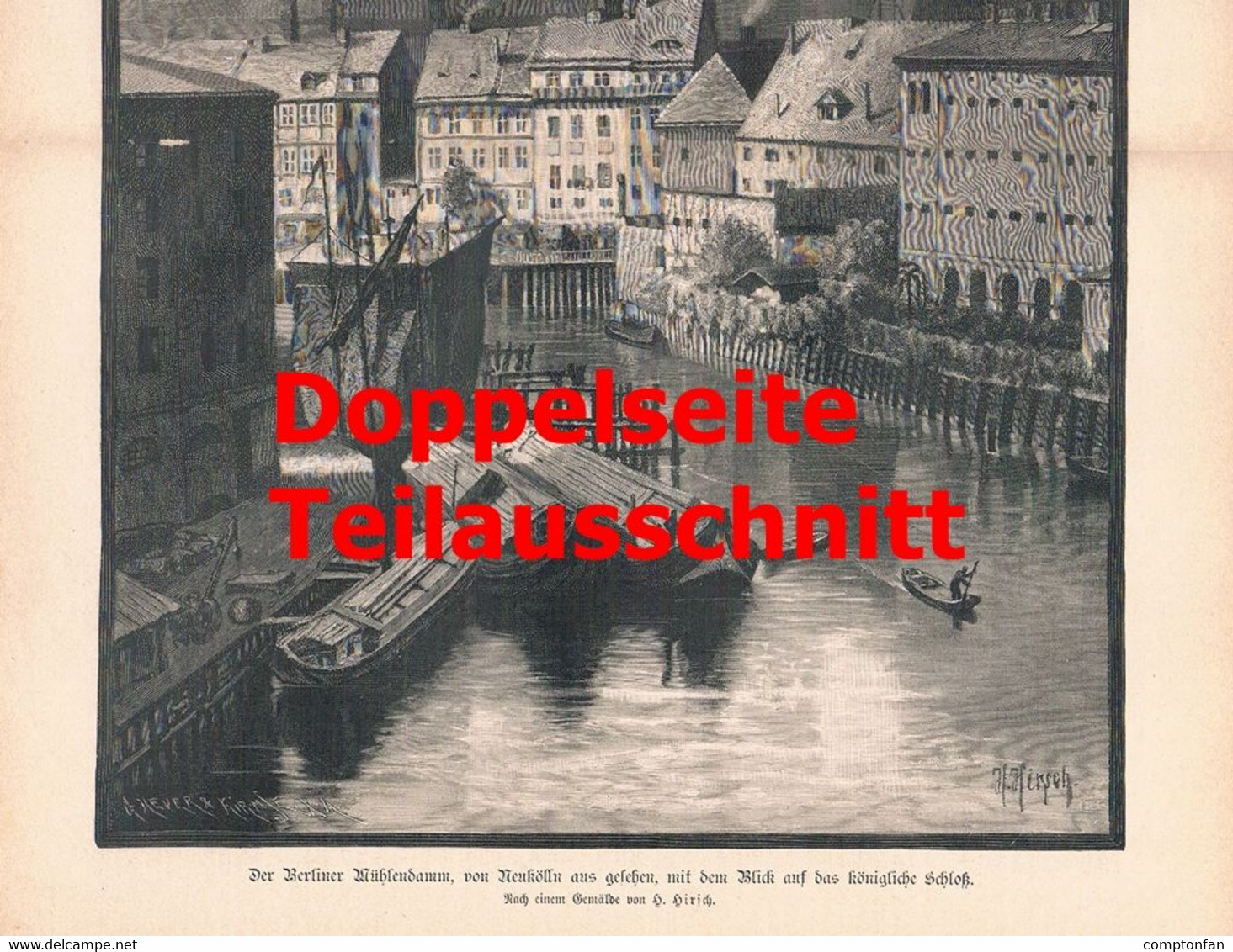 A102 1291 Hermann Hirsch Berlin Mühlendamm Lohgerberhaus Artikel / Bilder 1890 !! - Autres & Non Classés