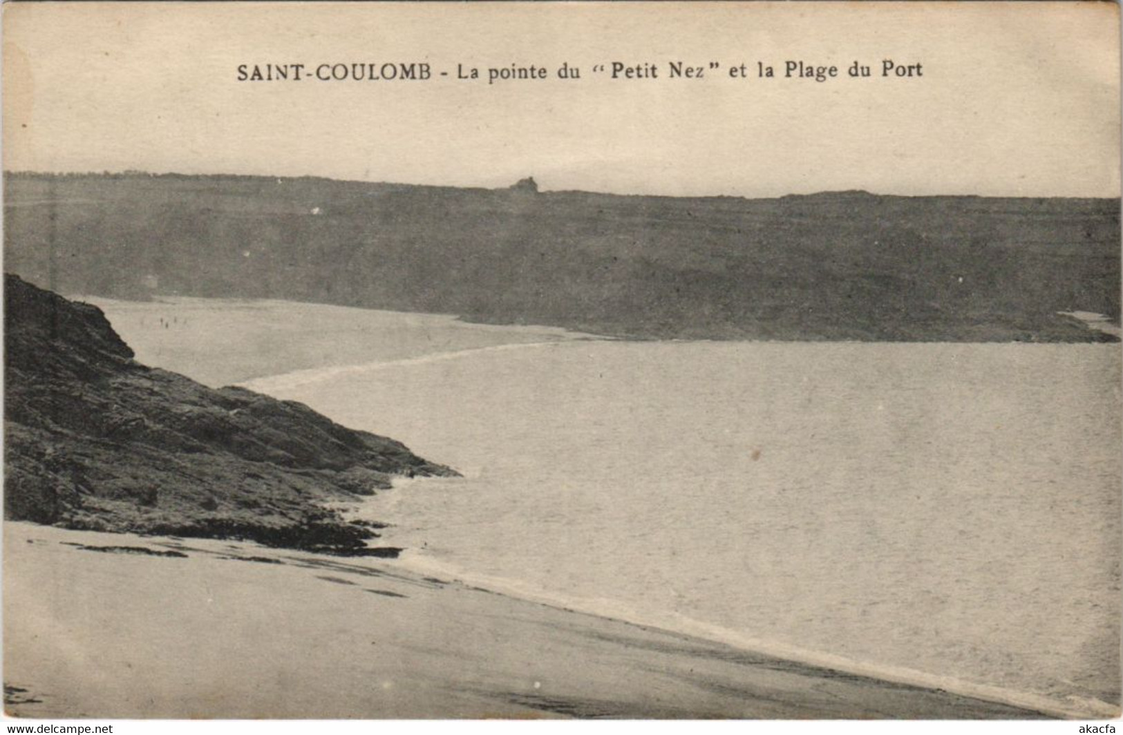 CPA SAINT-COULOMB La Pointe Du Petit Nez Et La Plage Du Port (1250937) - Saint-Coulomb