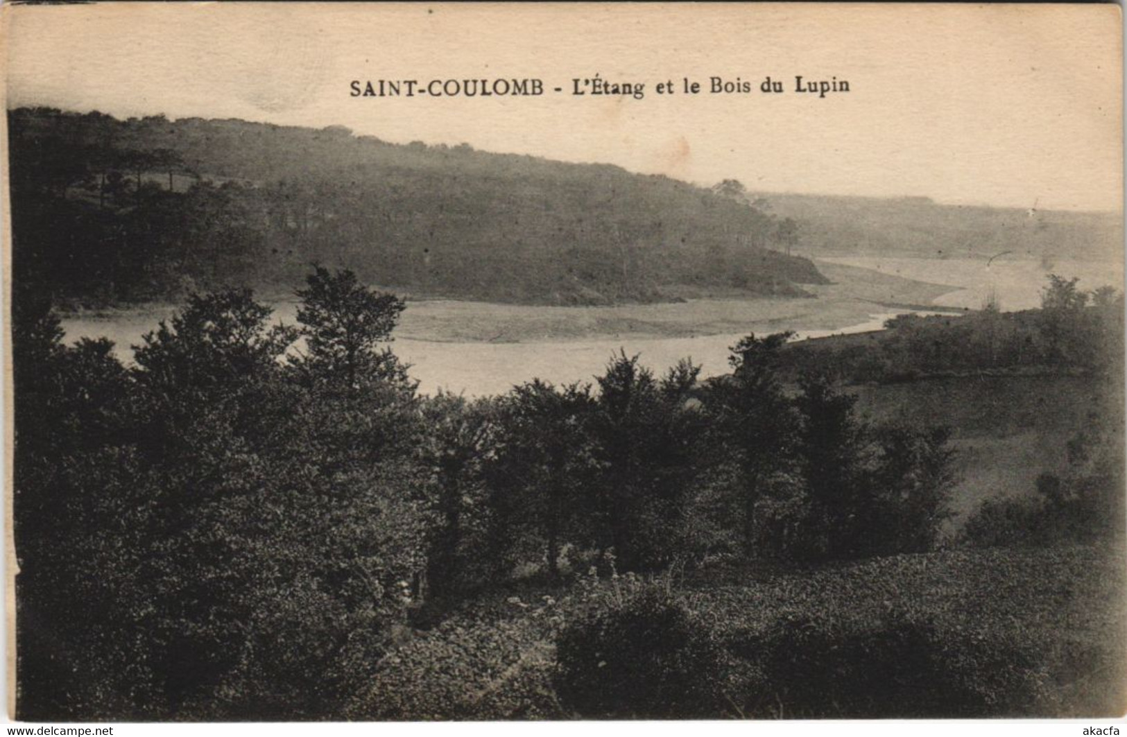 CPA SAINT-COULOMB L'Etang Et Le Bois Du Lupin (1250938) - Saint-Coulomb