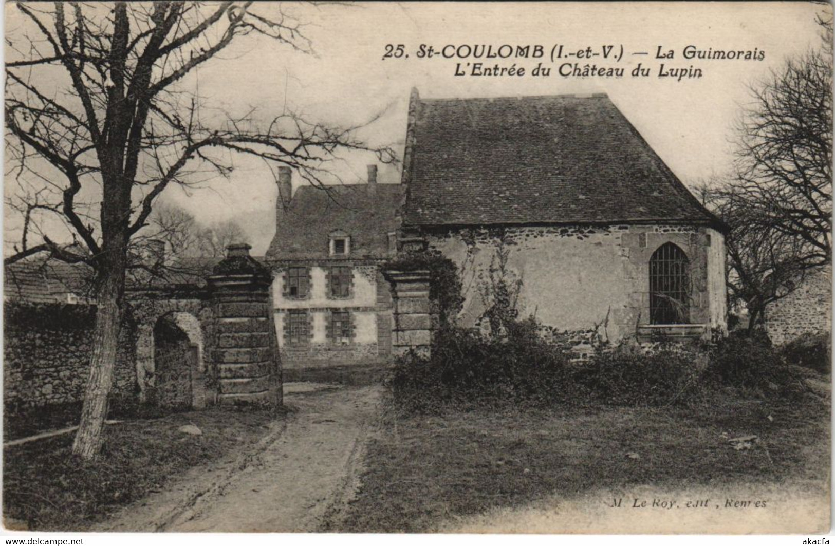 CPA SAINT-COULOMB La Guimorais - L'Entree Du Chateau Du Lupin (1250944) - Saint-Coulomb