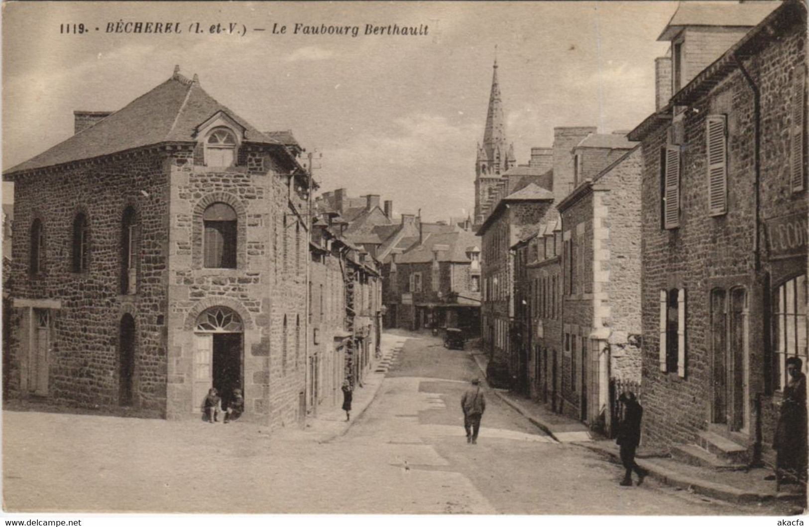 CPA BECHEREL Le Faubourg Berthault (1250963) - Bécherel