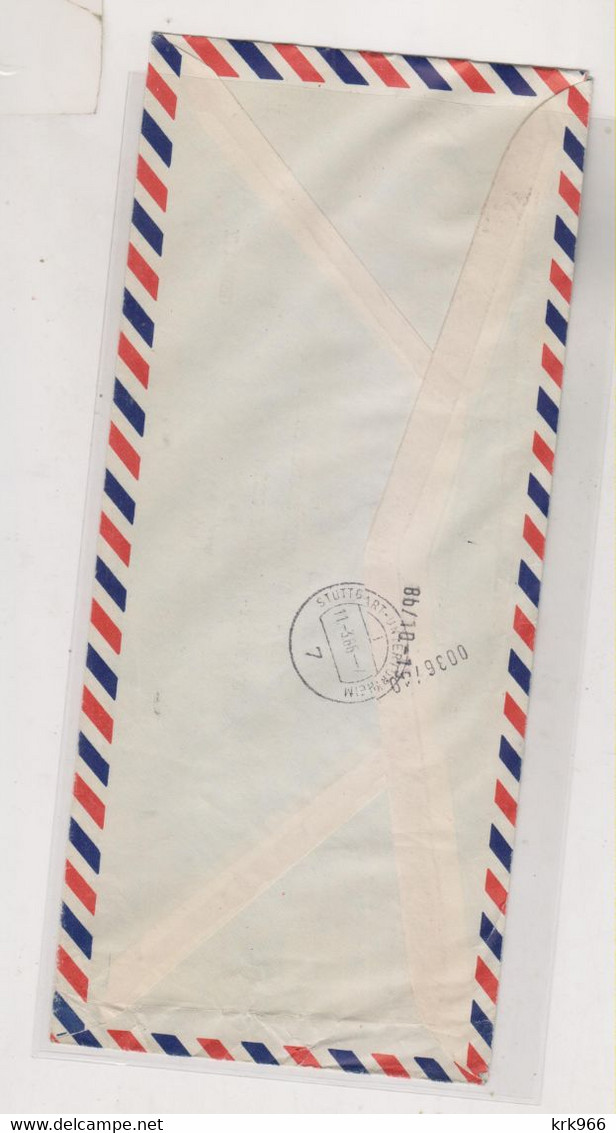 TURKEY ISTANBUL 1966 Nice Airmail  Priority Cover To Germany Meter Stamp - Brieven En Documenten
