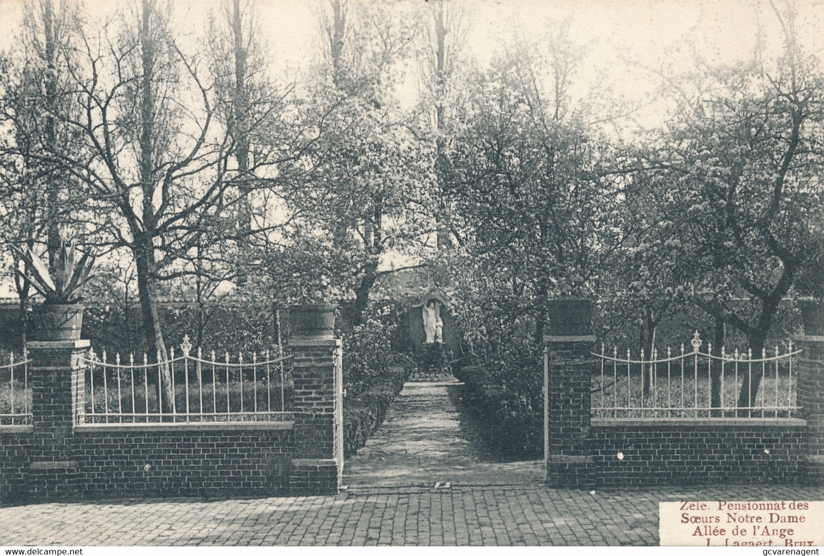 ZELE  PENSIONNAT DES SOEURS DE NOTRE DAME    ALLEE DE L'ANGE           2 SCANS - Zele