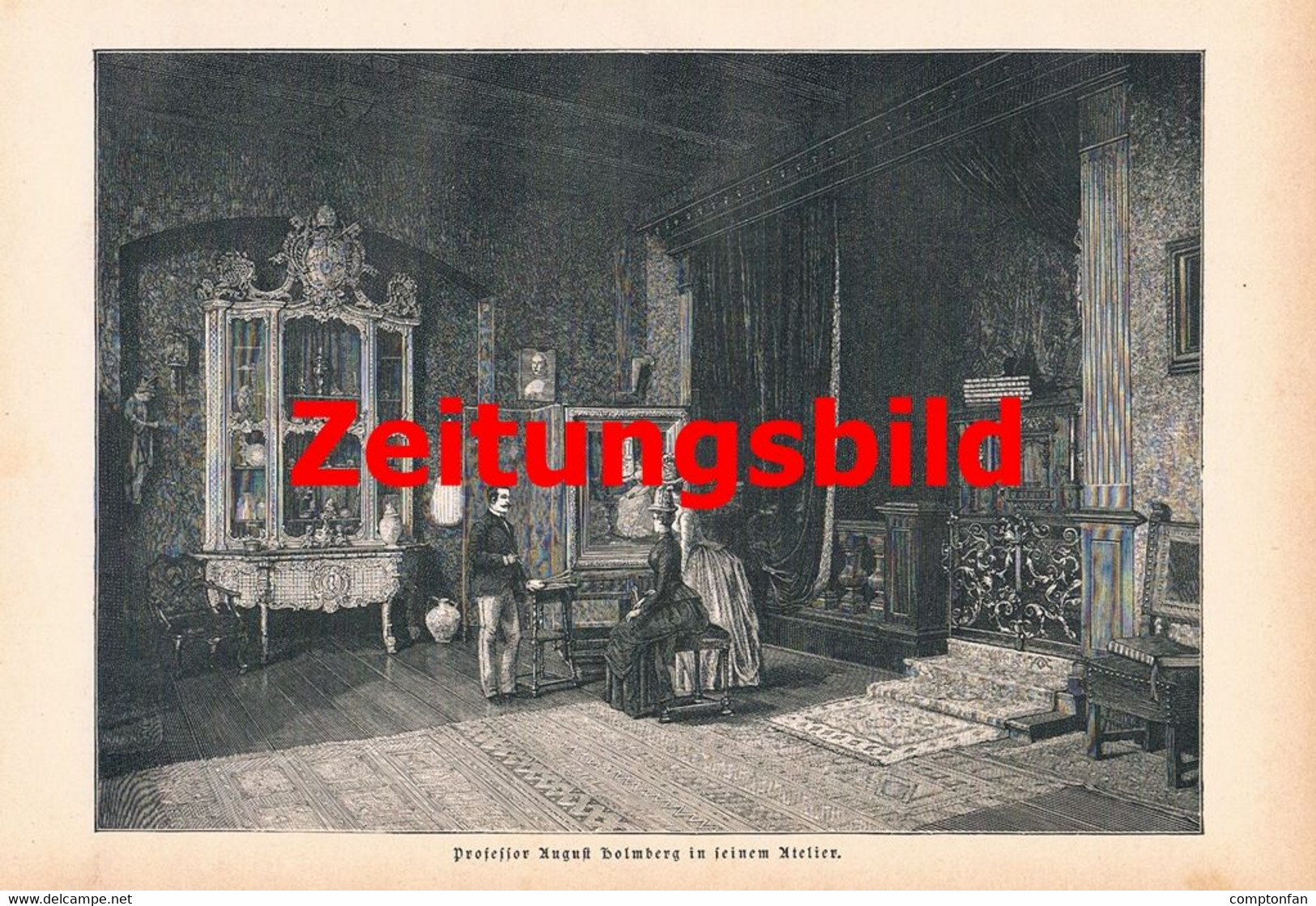 A102 1315 August Holmberg Bildhauer Und Maler Artikel / Bilder 1889 !! - Schilderijen &  Beeldhouwkunst