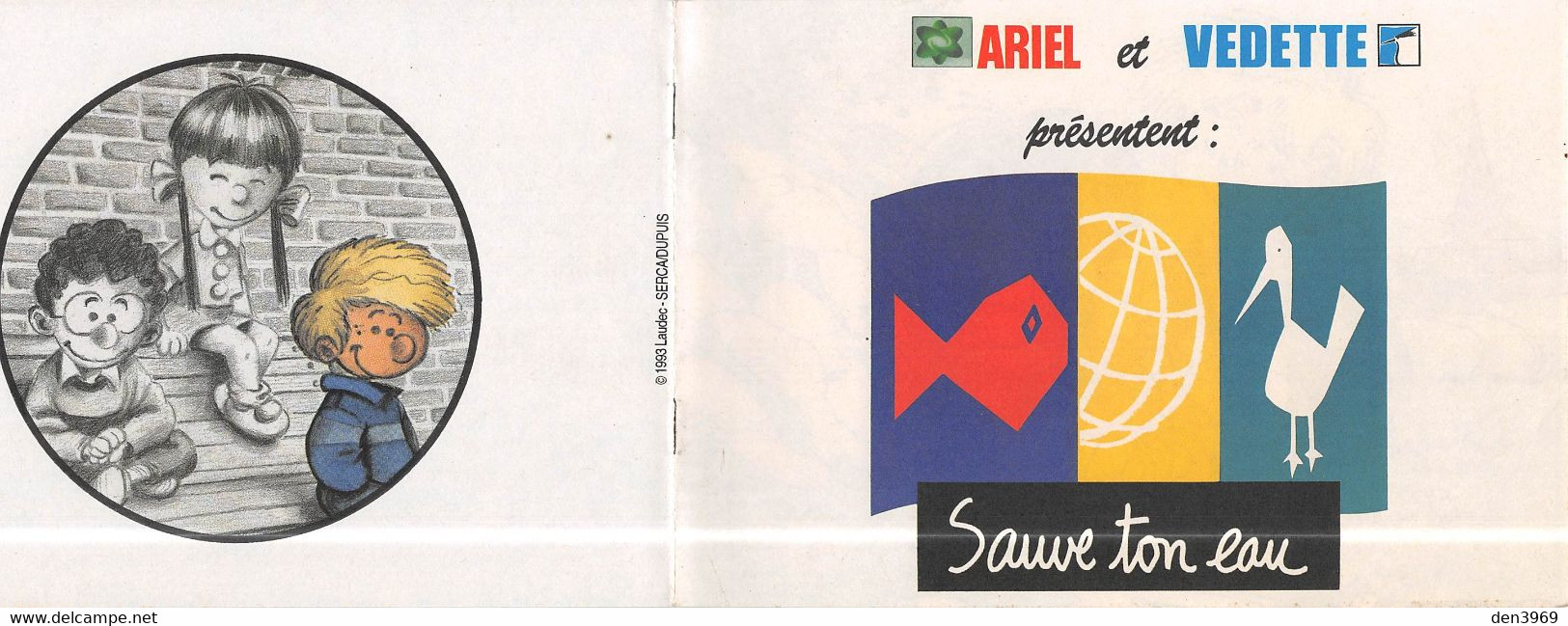 CEDRIC - Sauve Ton Eau - Album Broché Publicitaire Pour Ariel Et Vedette, 16 Pages - Laudec, 1993 (voir Les 4 Scans) - Cédric