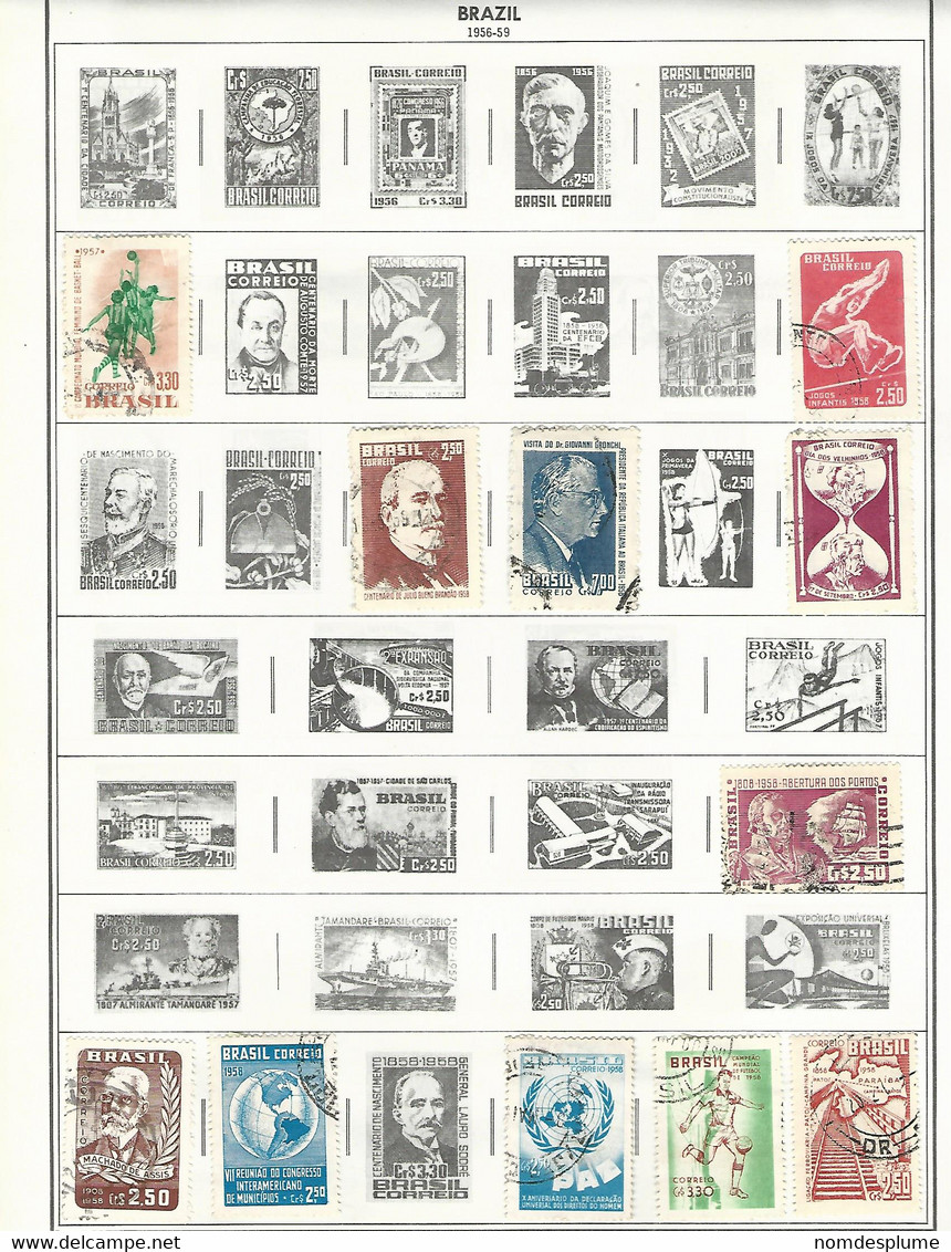 55979 ) Collection Brazil    Postmark - Collections, Lots & Series