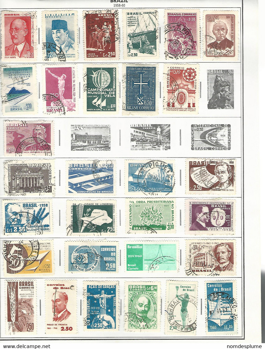 55980 ) Collection Brazil    Postmark - Verzamelingen & Reeksen