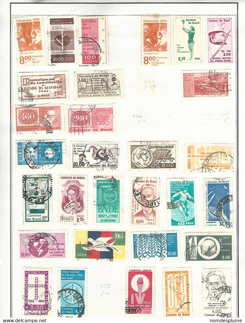 55982 ) Collection Brazil    Postmark - Collections, Lots & Series