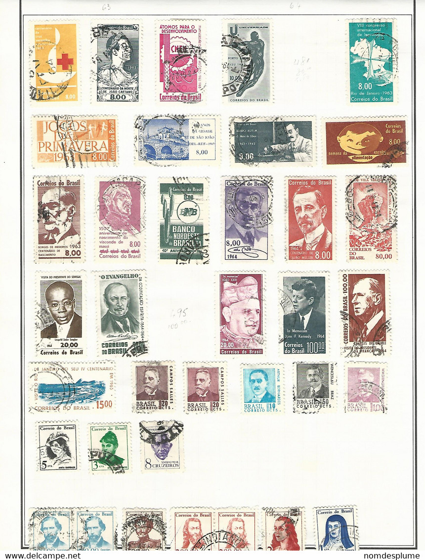 55982 ) Collection Brazil    Postmark - Collections, Lots & Series