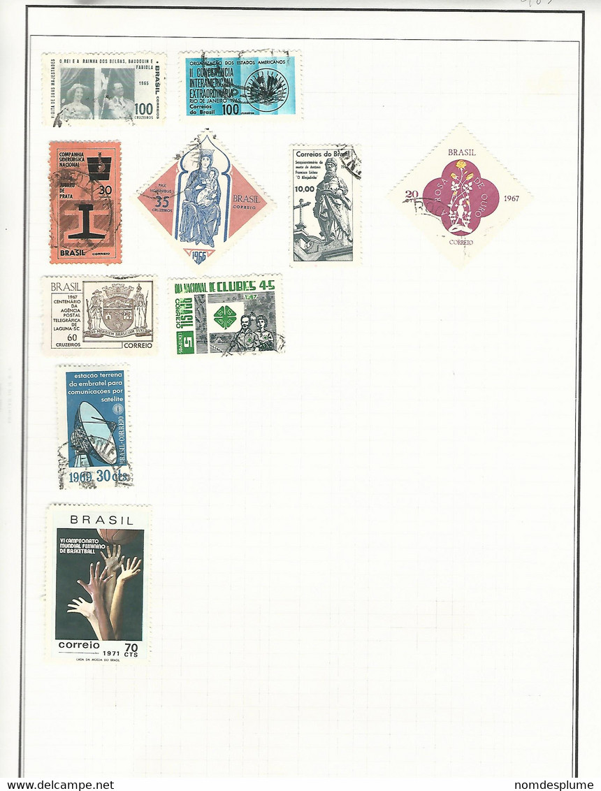 55983 ) Collection Brazil    Postmark - Collections, Lots & Séries