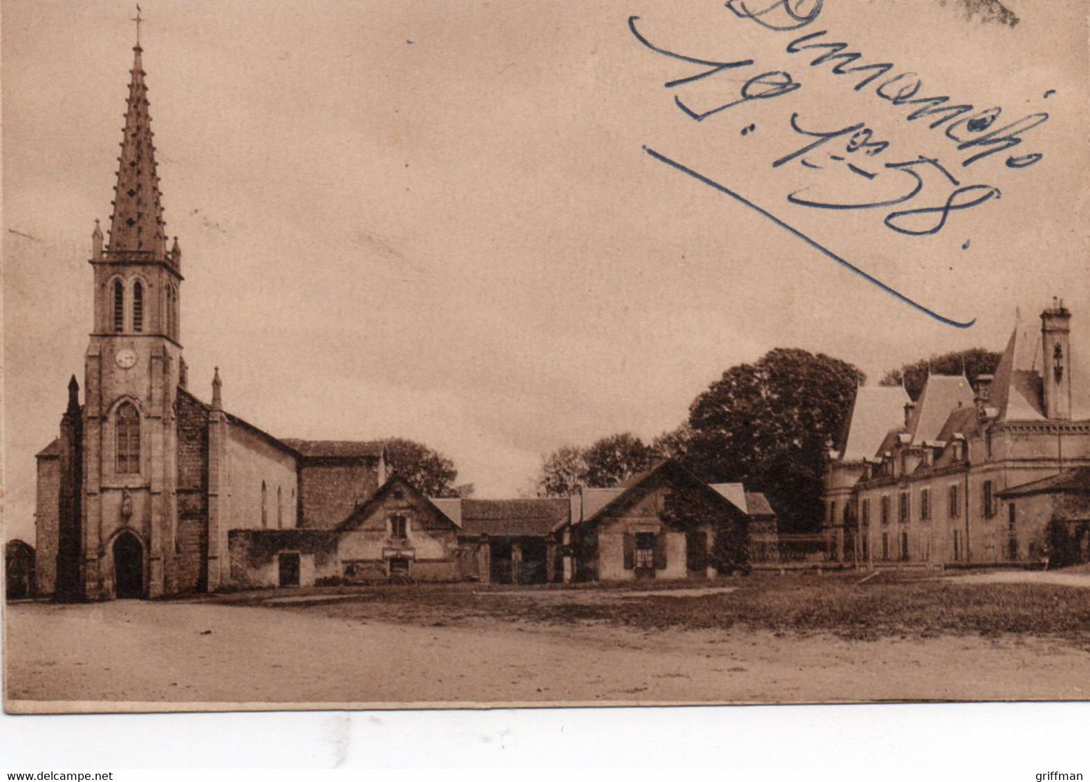 L'ABSIE L'EGLISE ET LE CHATEAU TBE - L'Absie