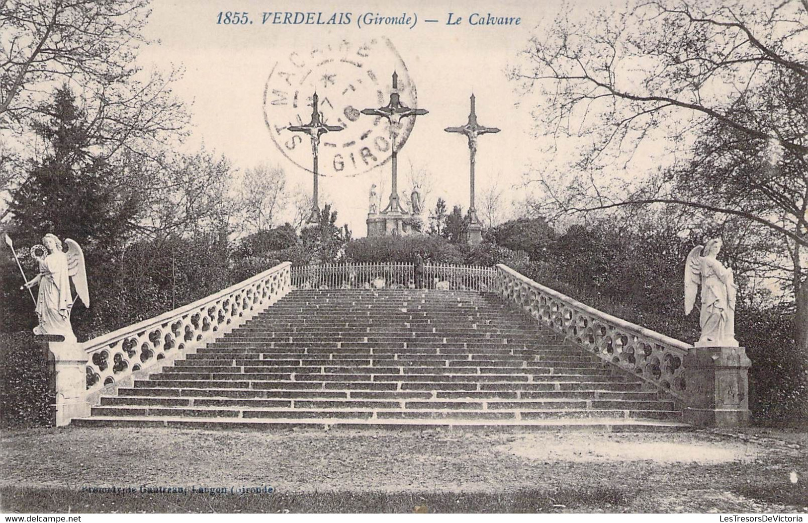 CPA - 33 - VERDELAIS - La Calvaire - Statue - Verdelais