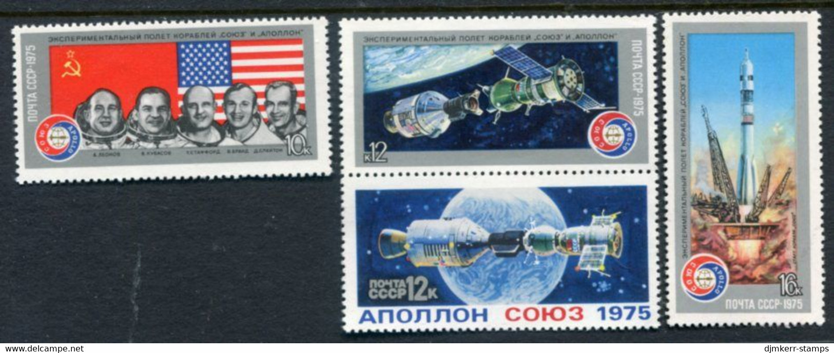 SOVIET UNION 1975 Apollo-Soyuz Space Programme MNH / **.  Michel 4371-74 - Unused Stamps