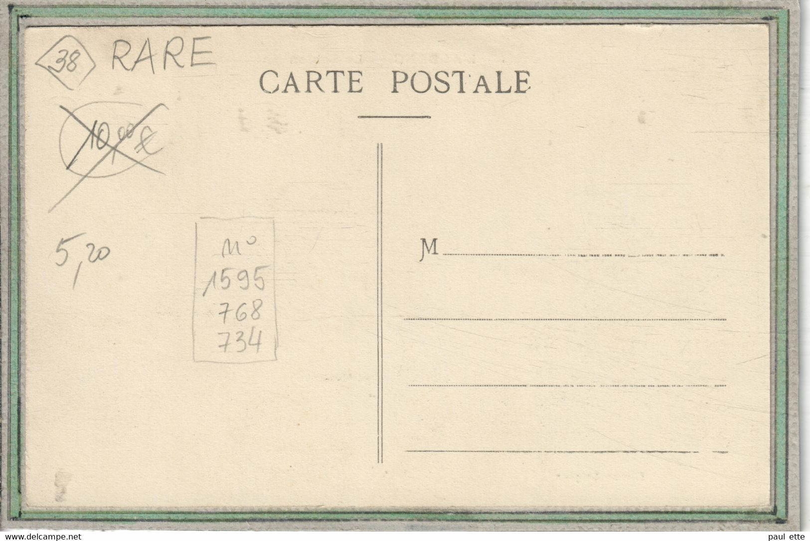 CPA - (38) L'ALBENC - Aspect Du Quartier Et Rue Le Sablon Au Début Du Siècle - L'Albenc