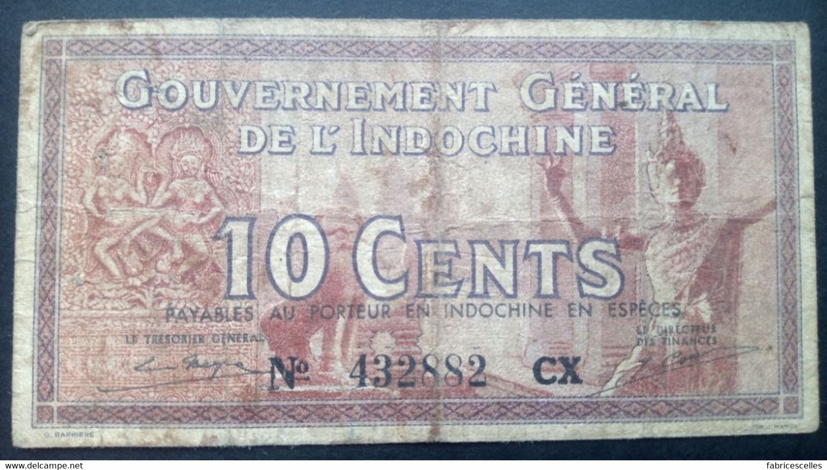 Indochine, Billet De 10 Cents - Indochine