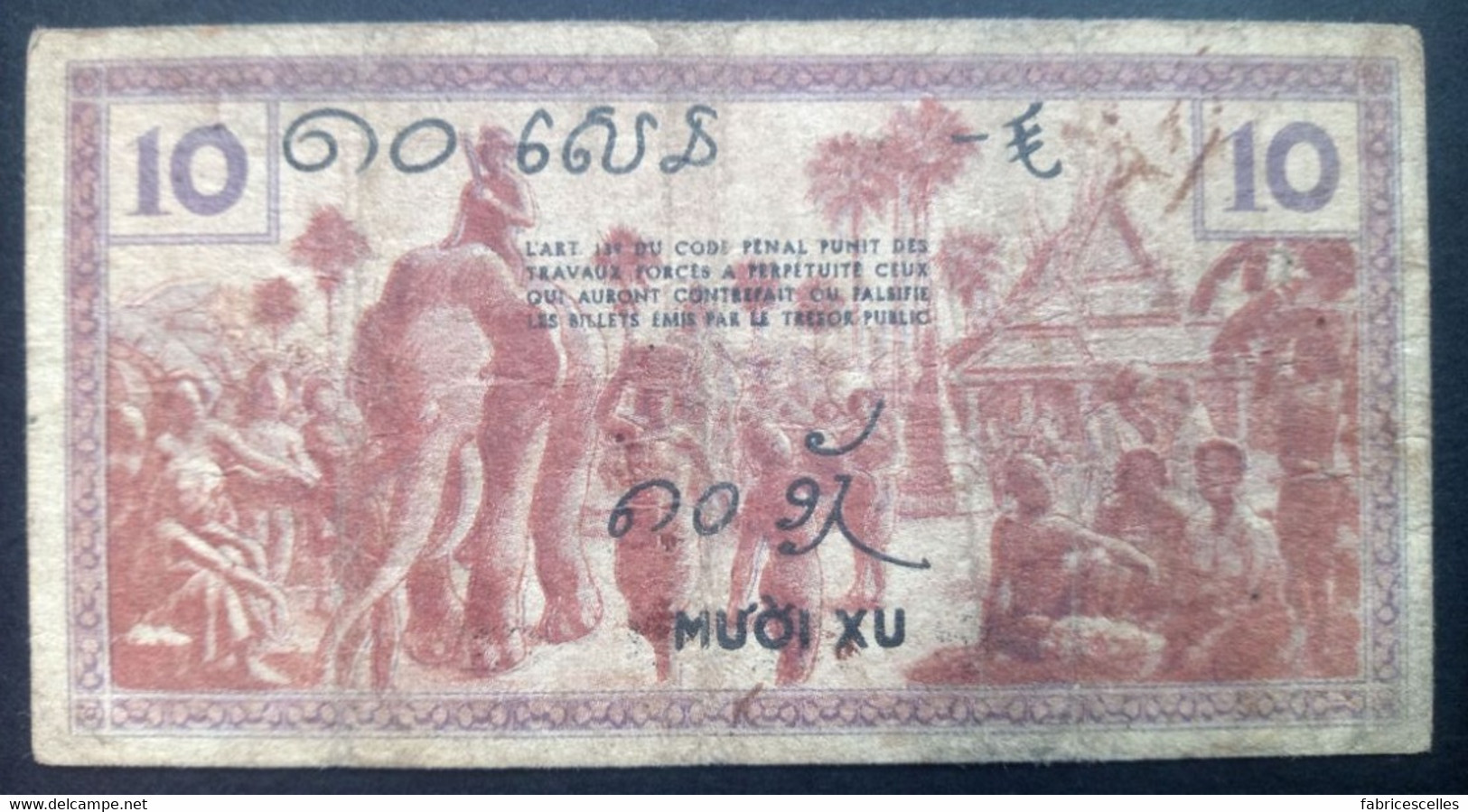 Indochine, Billet De 10 Cents - Indochine