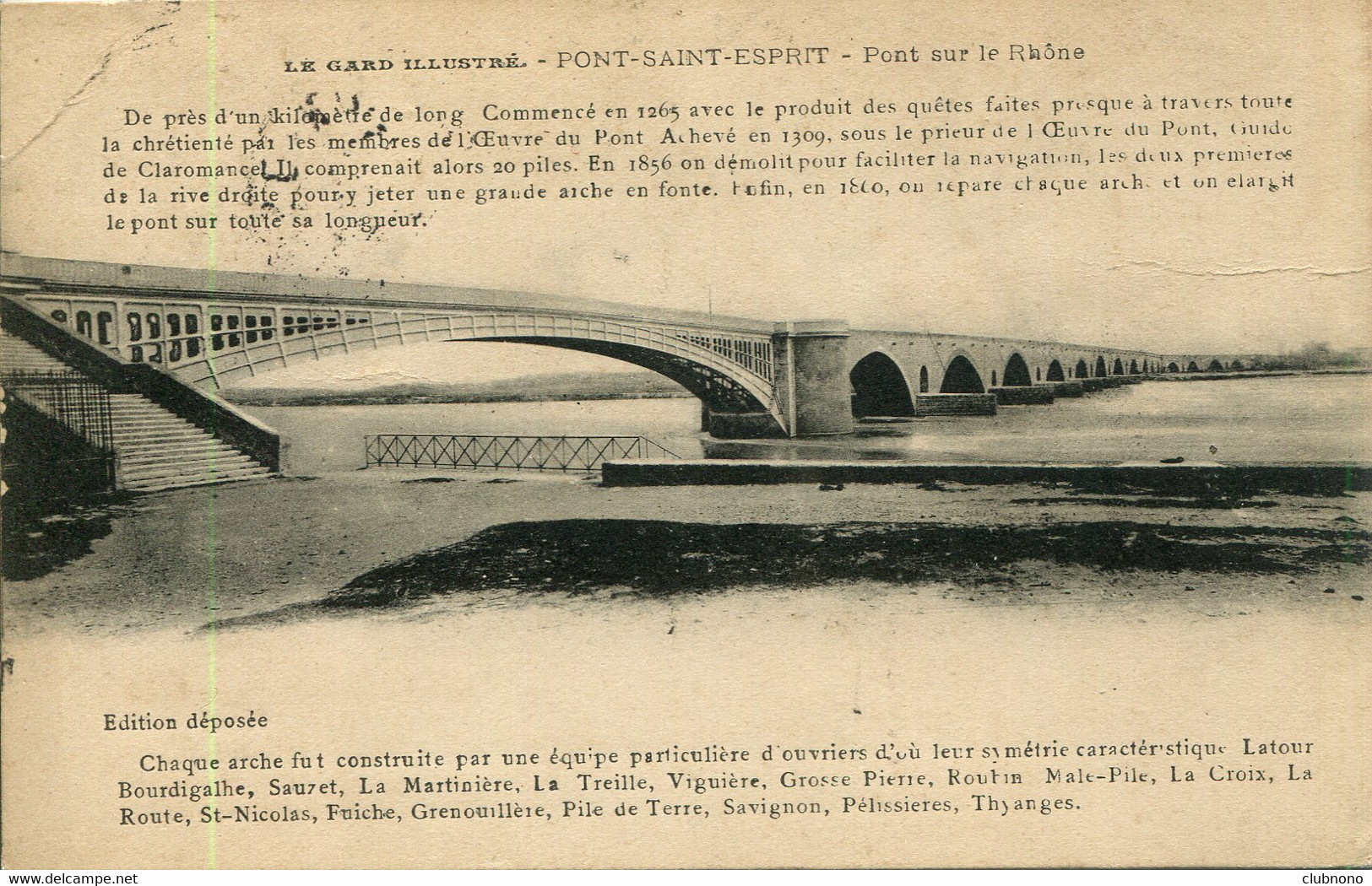 CPA -  PONT-SAINT-ESPRIT - PONT SUR LE RHONE - Pont-Saint-Esprit