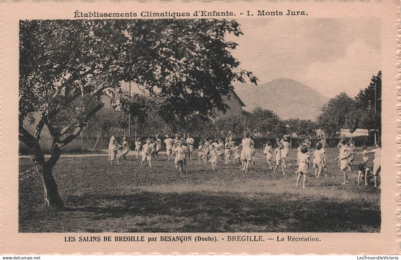 CPA établissements Climatiques D'enfants - La Récréatien - Jeux - Les Salins De Bregille Par Besançon - Regional Games