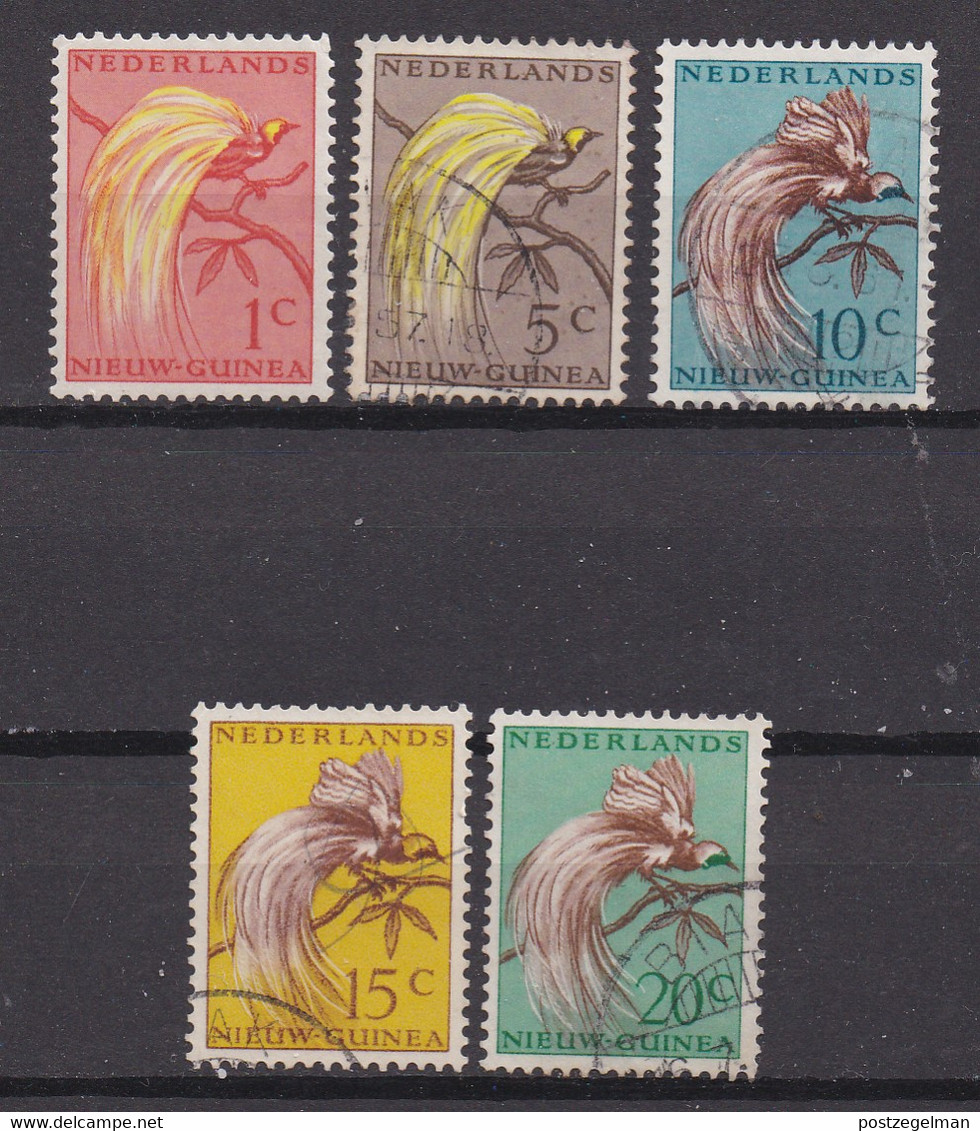 NEDERLAND NW GUINEA, 1954, Used Stamp(s) , Birds, NVPH Nr(s). 25-29, Scannr. 10544 - Niederländisch-Neuguinea