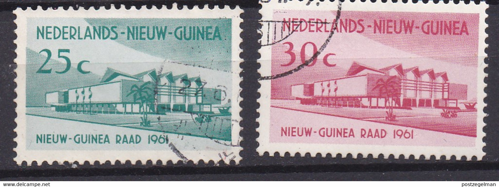 NEDERLAND NW GUINEA, 1961, Used Stamp(s) ,  Local Conference, NVPH Nr(s). 67-68, Scannr. 10550 - Niederländisch-Neuguinea