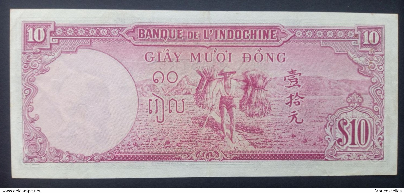 Indochine, Billet De 10 Piastres - Indochina