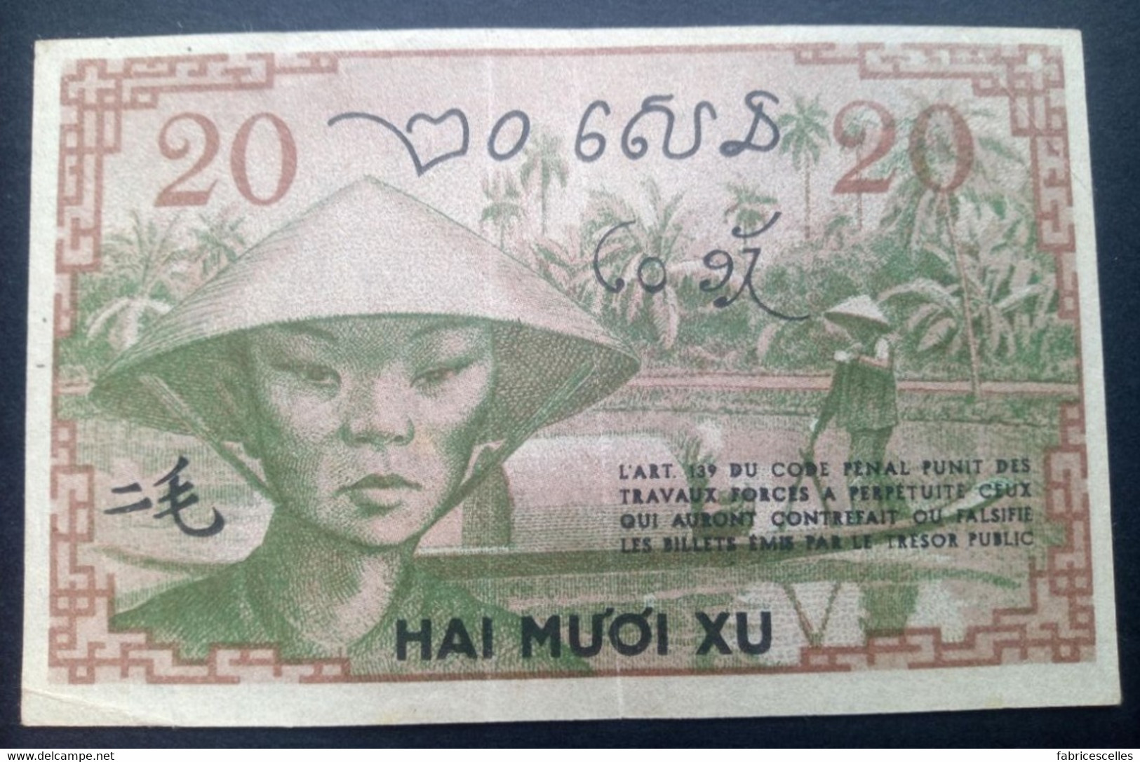 Indochine, Billet De 20 Cents - Indochina