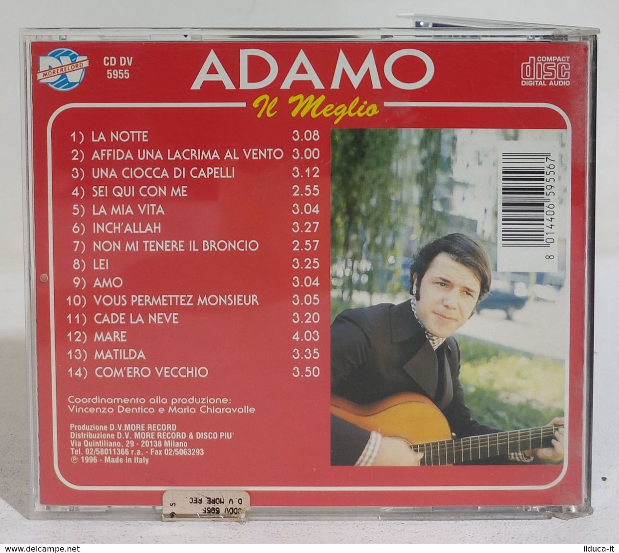 I107897 CD - Adamo - Il Meglio - D.V. More Record 1996 - Altri - Musica Italiana