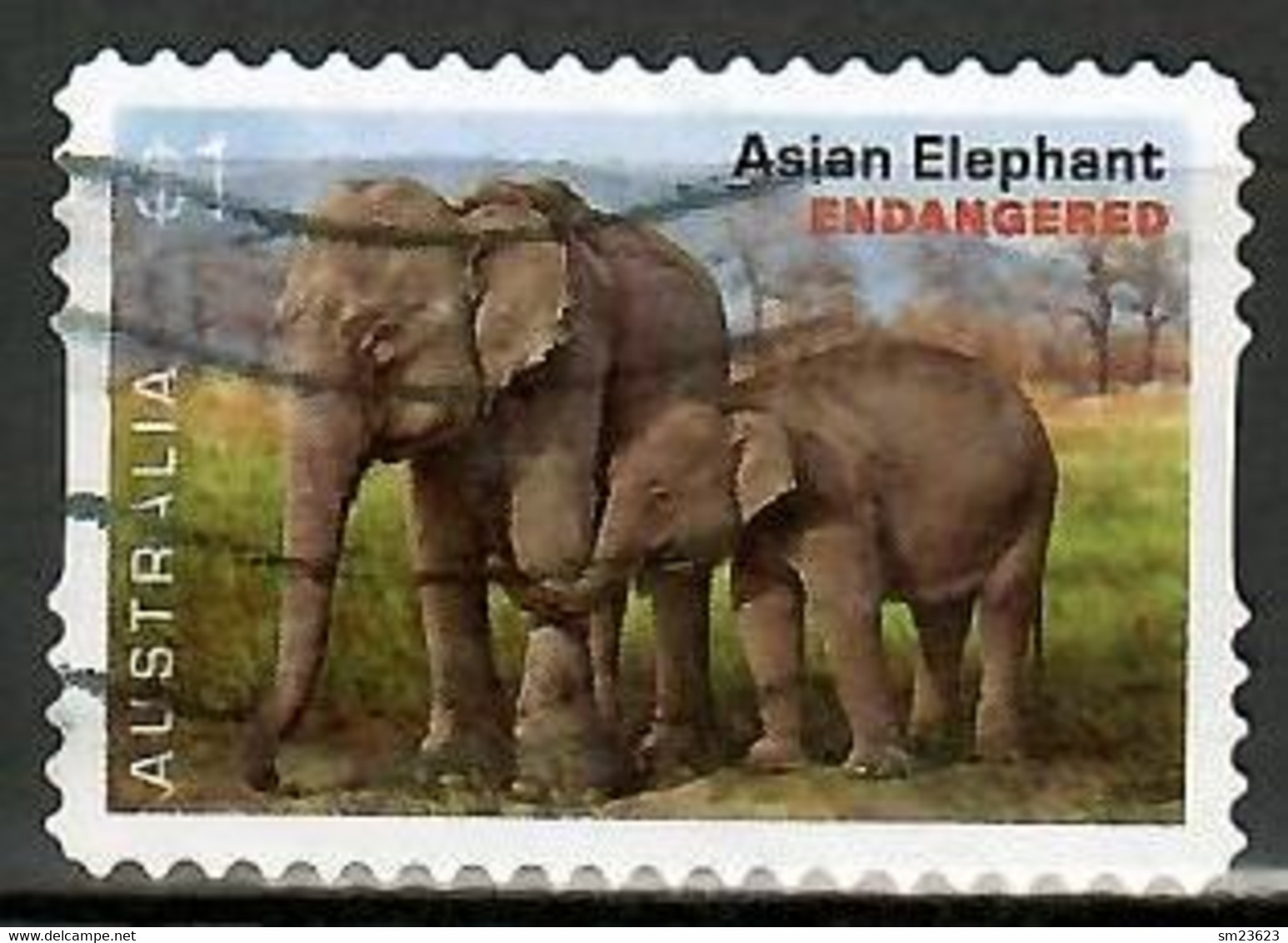 Australien 2016 , Asian Elephant - Self-adhesive - Gestempelt / Fine Used / (o) - Used Stamps