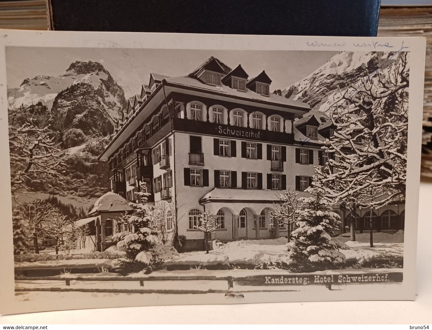 Cartolina  Kandersteg Hotel Schweizerhof 1955 - Kandersteg