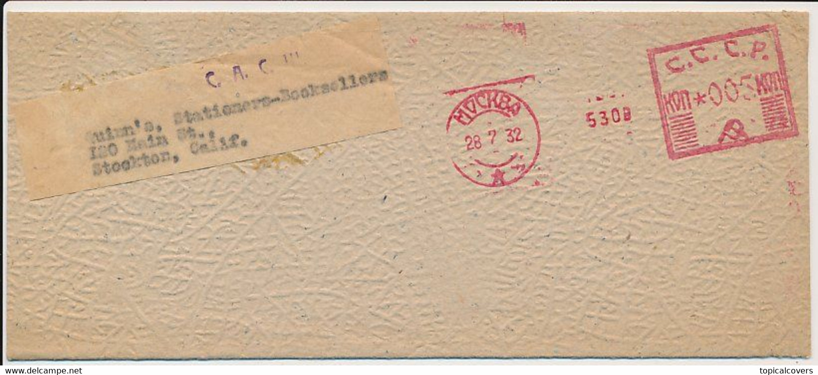 Meter Wrapper Soviet Union 1932 - Lettres & Documents