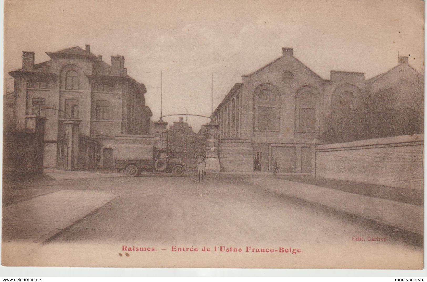 Nord : RAISMES :  Entrée   D El '  Usine  Franco-belge  , Camion - Raismes