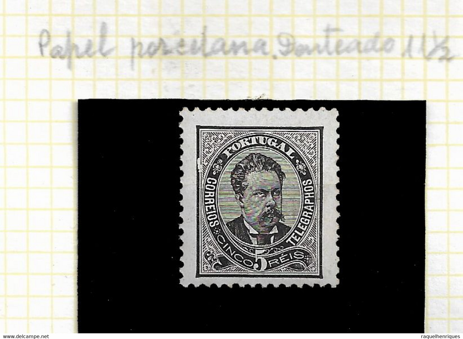 PORTUGAL STAMP - 1884-87 D.LUIS I P.PORCELANA Perf:11½  Md#60a MLH (LPT1#202) - Ongebruikt