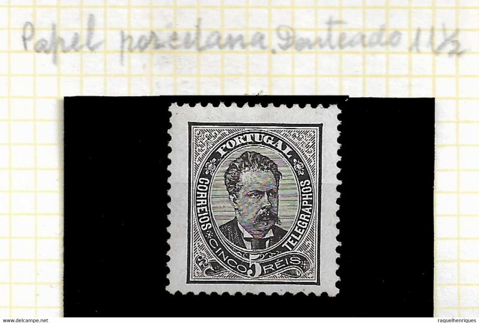 PORTUGAL STAMP - 1884-87 D.LUIS I P.PORCELANA Perf:11½  Md#60a MH (LPT1#204) - Neufs