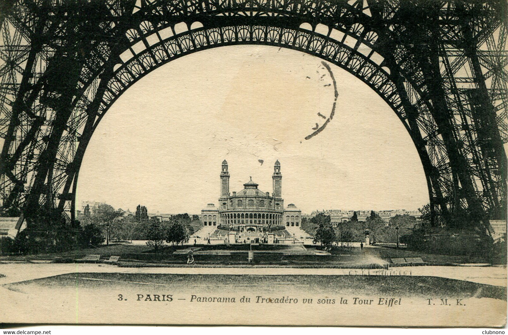 CPA - PARIS - PANORAMA DU TROCADERO VU SOUS LA TOUR EIFFEL - Tour Eiffel