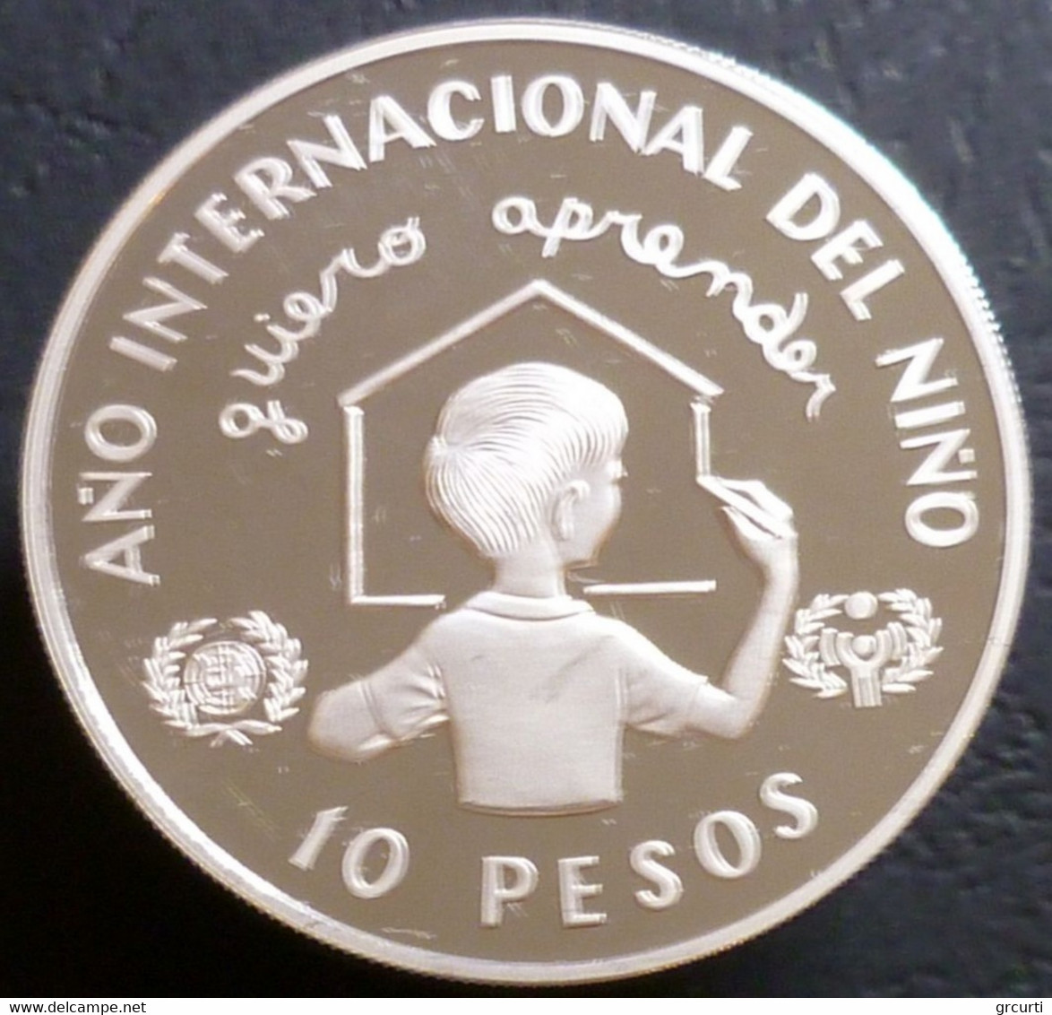 Repubblica Dominicana - 10 Pesos 1982 - Anno Internazionale Del Fanciullo - KM# 57 - Dominicaanse Republiek