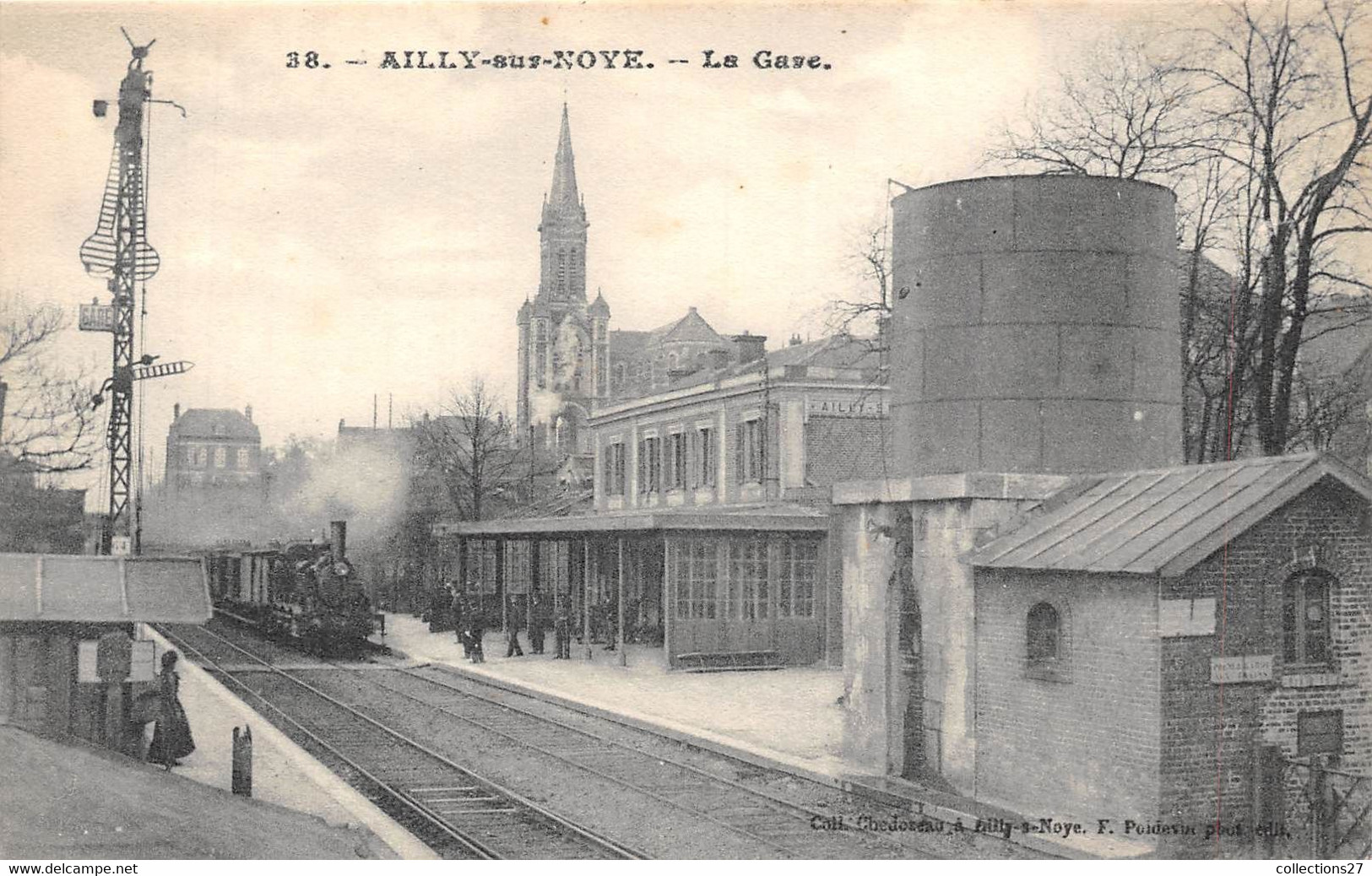 80-AILLY-SUR-NOYE- LA GARE - Ailly Sur Noye