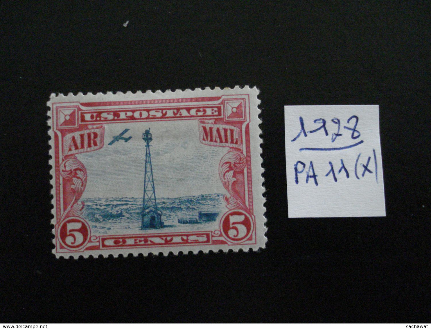 USA Poste Aérienne 1928 - Phare De La Colline Sherman 5c - Y.T.  PA 11  - Neuf *  Mint MLH - 1b. 1918-1940 Unused