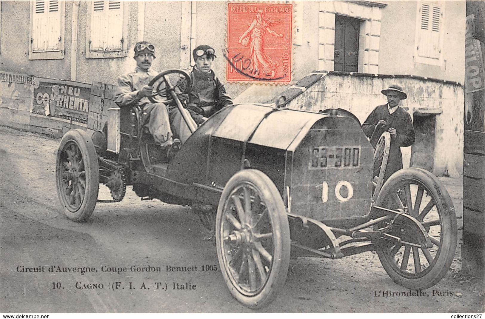 CURCUIT D'AUVERGNE- COUPE GORDON BENNET 1905- CAGNO ( F.I.A.T. )  ITALIE - Sonstige & Ohne Zuordnung