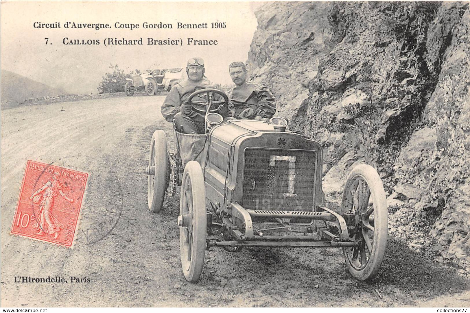 CURCUIT D'AUVERGNE- COUPE GORDON BENNET 1905- CAILLOIS ( RICHARD BRASIER ) FRANCE - Sonstige & Ohne Zuordnung